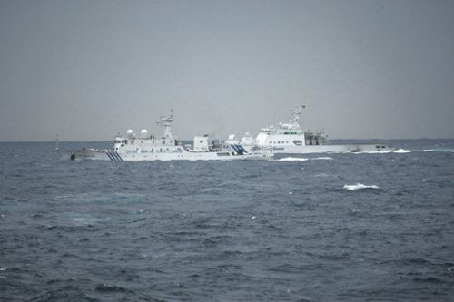 日媒稱(chēng)一艘中國(guó)漁政船駛?cè)脶烎~(yú)島附近海域