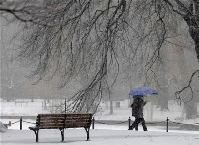 2月8日，波士頓降雪。