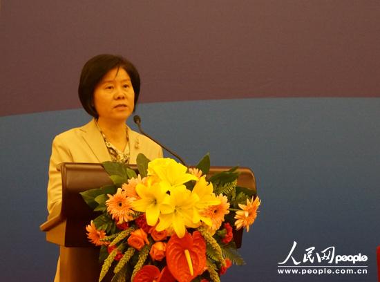 全國人大常委會副委員長、全國婦聯(lián)主席沈躍躍在開幕式中致辭。
